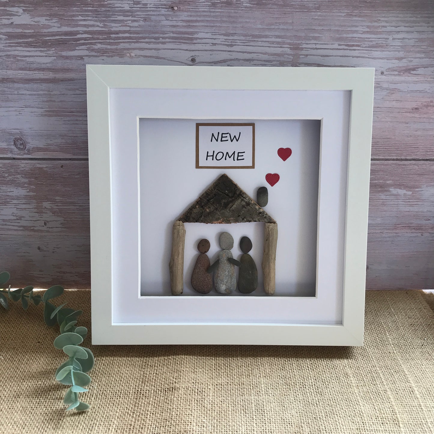 New Home Pebble Art Picture