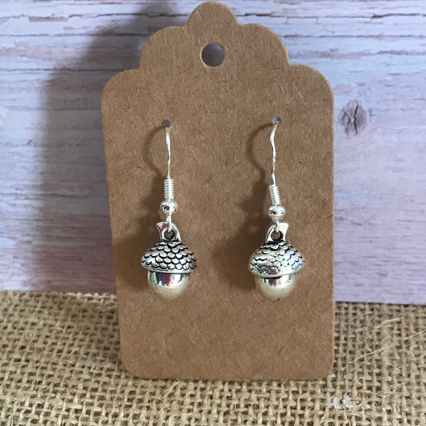 Silver Acorn Earrings
