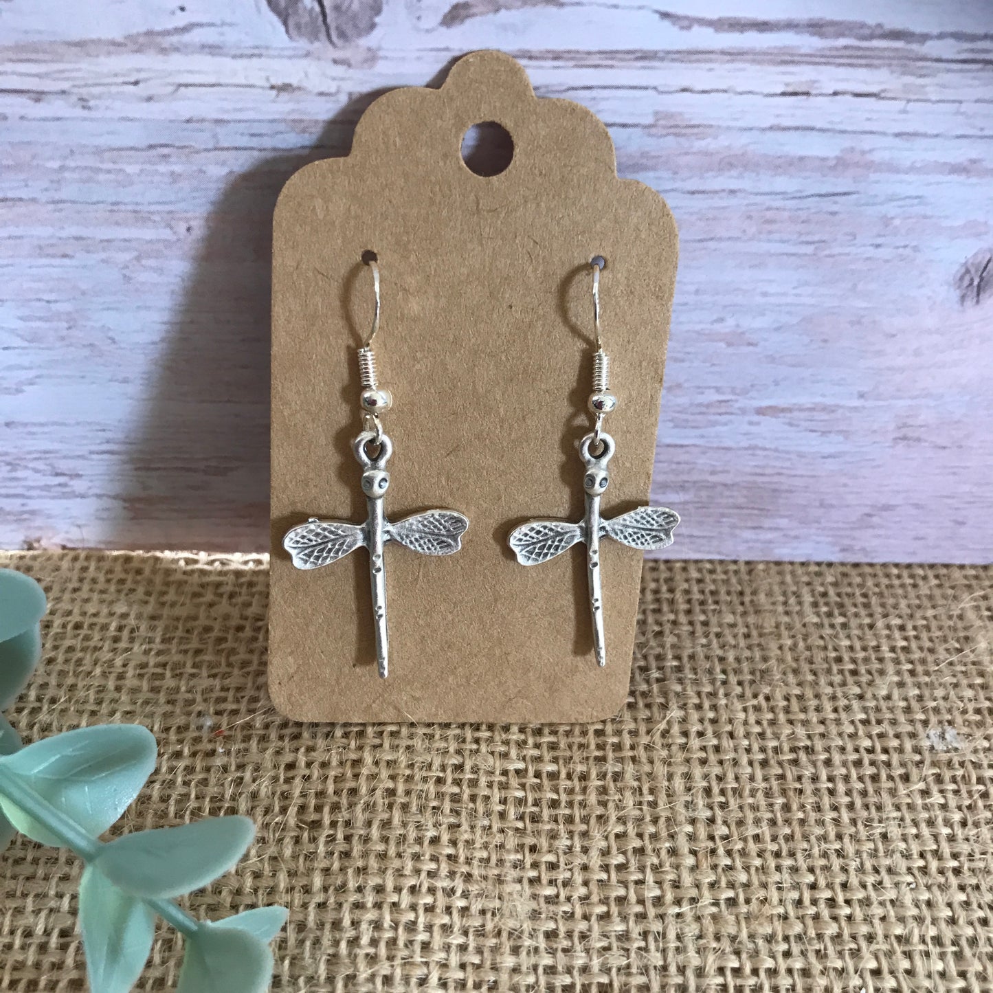 Silver Dragonfly Earrings