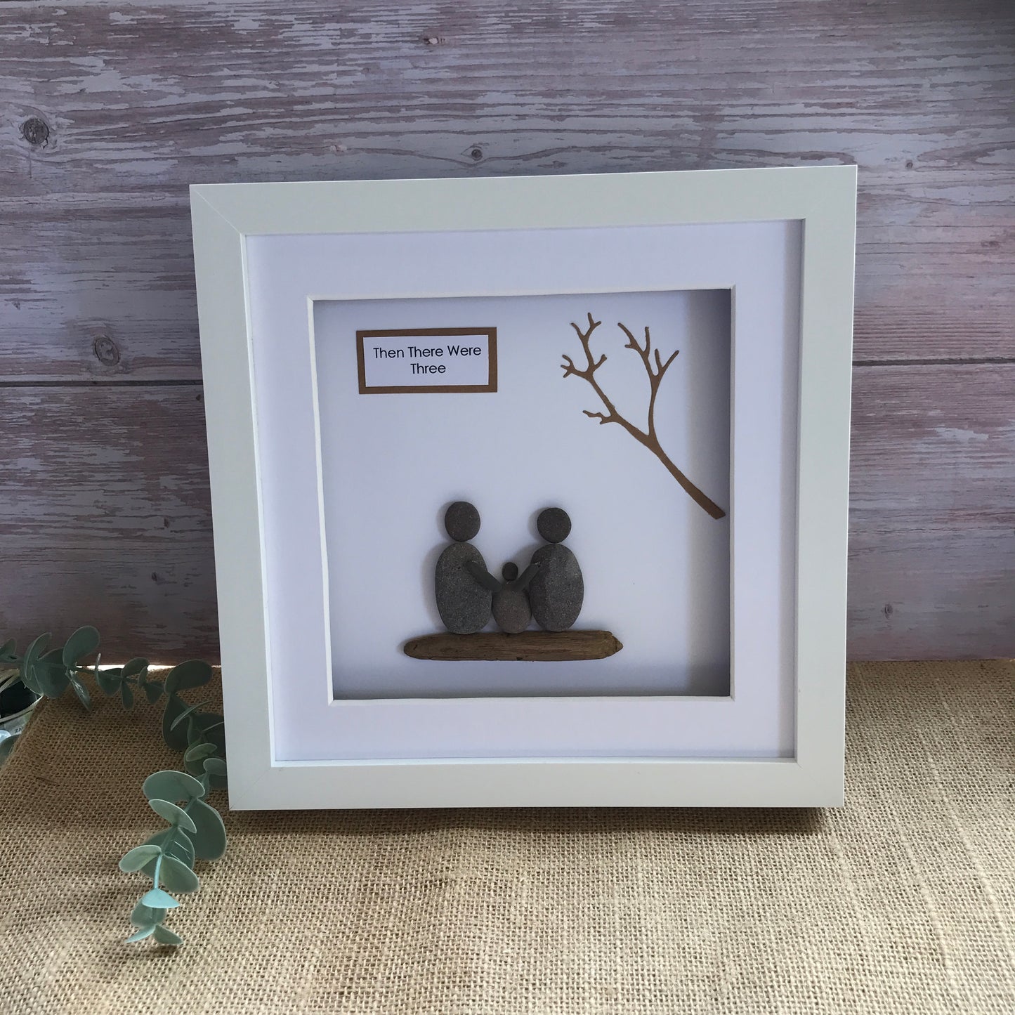 New Family Pebble Art Picture