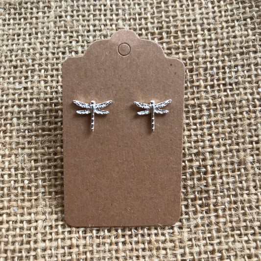 Dragonfly Sterling Silver 925 Earring Studs