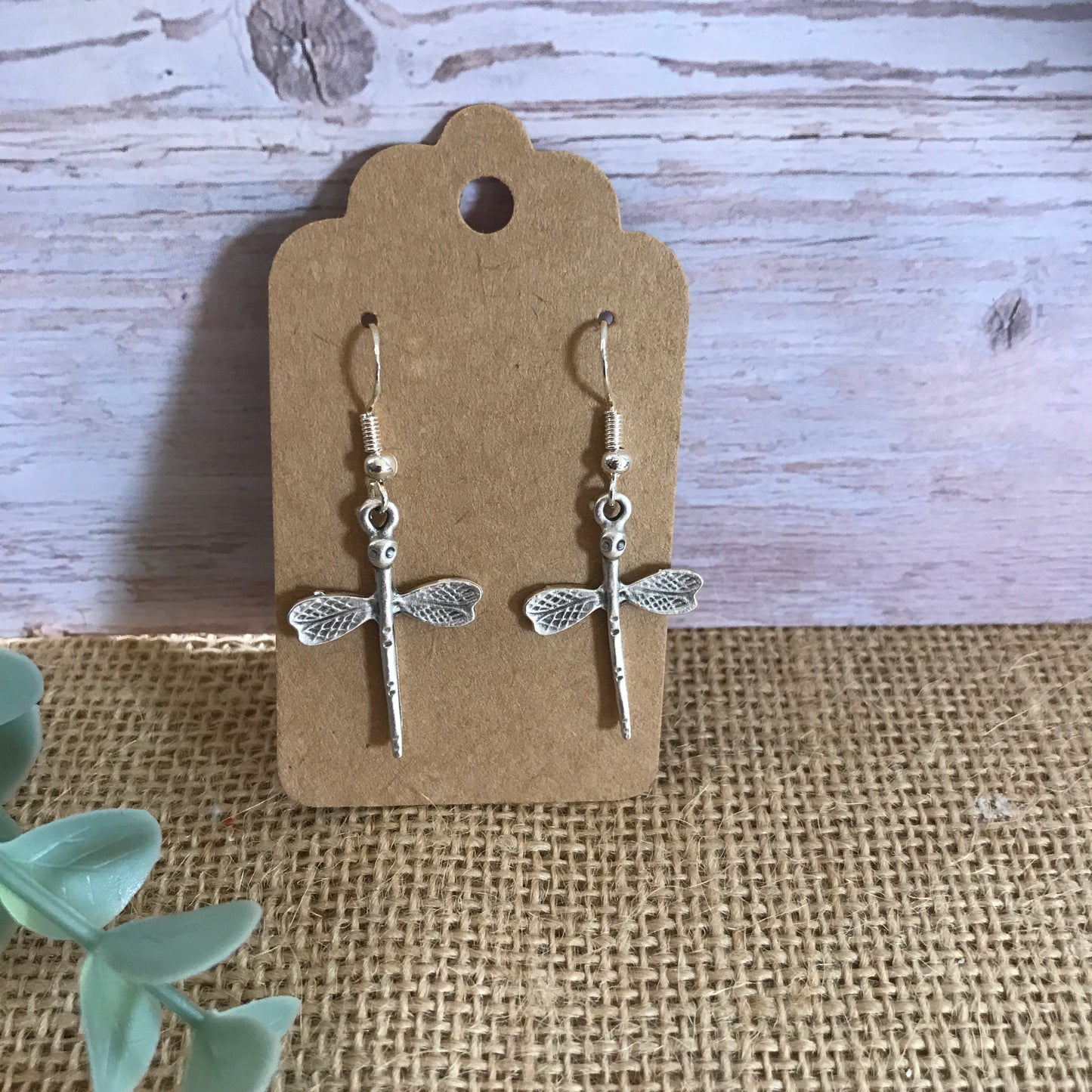 Silver Dragonfly Earrings