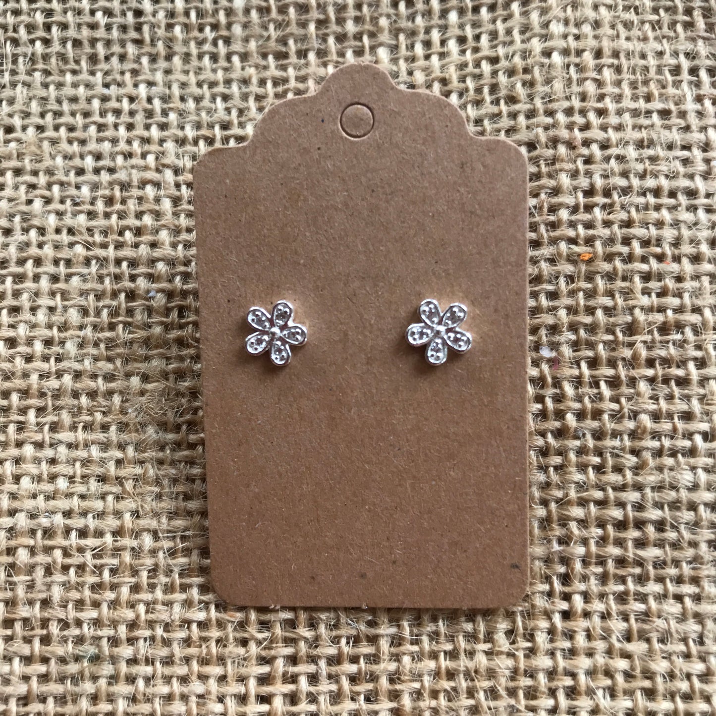 Flower Sterling 925 Silver Earring Studs