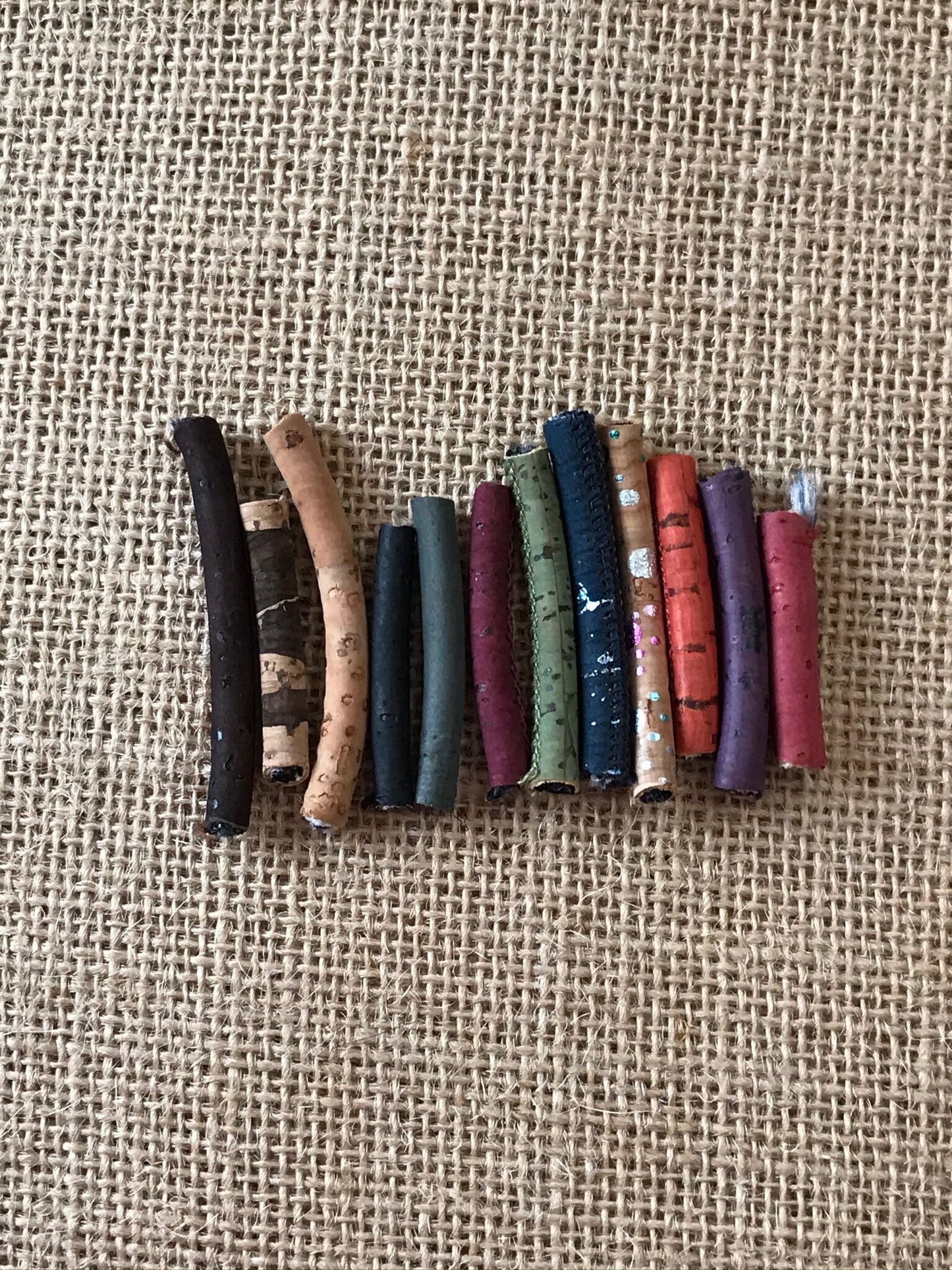 Handmade Cork necklace with Circle Pendant Vegan