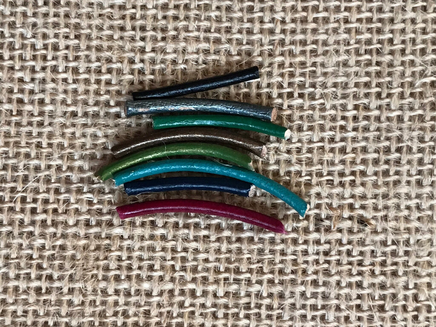 Womens Leather Circle Pendant Necklace