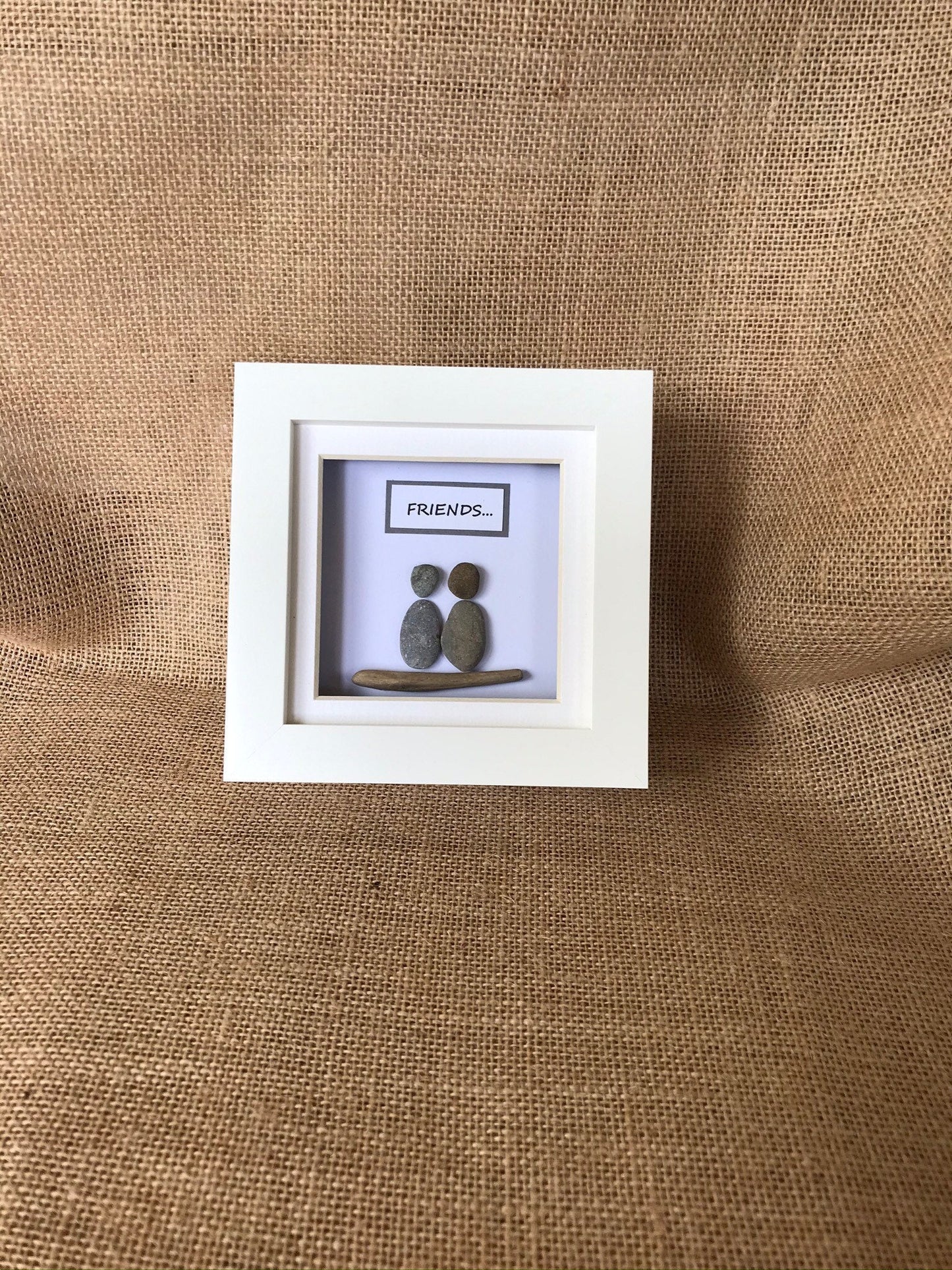 Handmade Friends Gift Pebble Art Picture