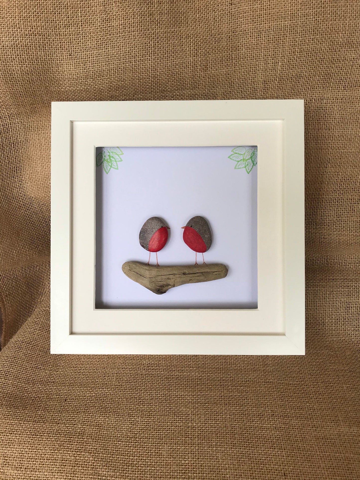 Robin Pebble Art Picture