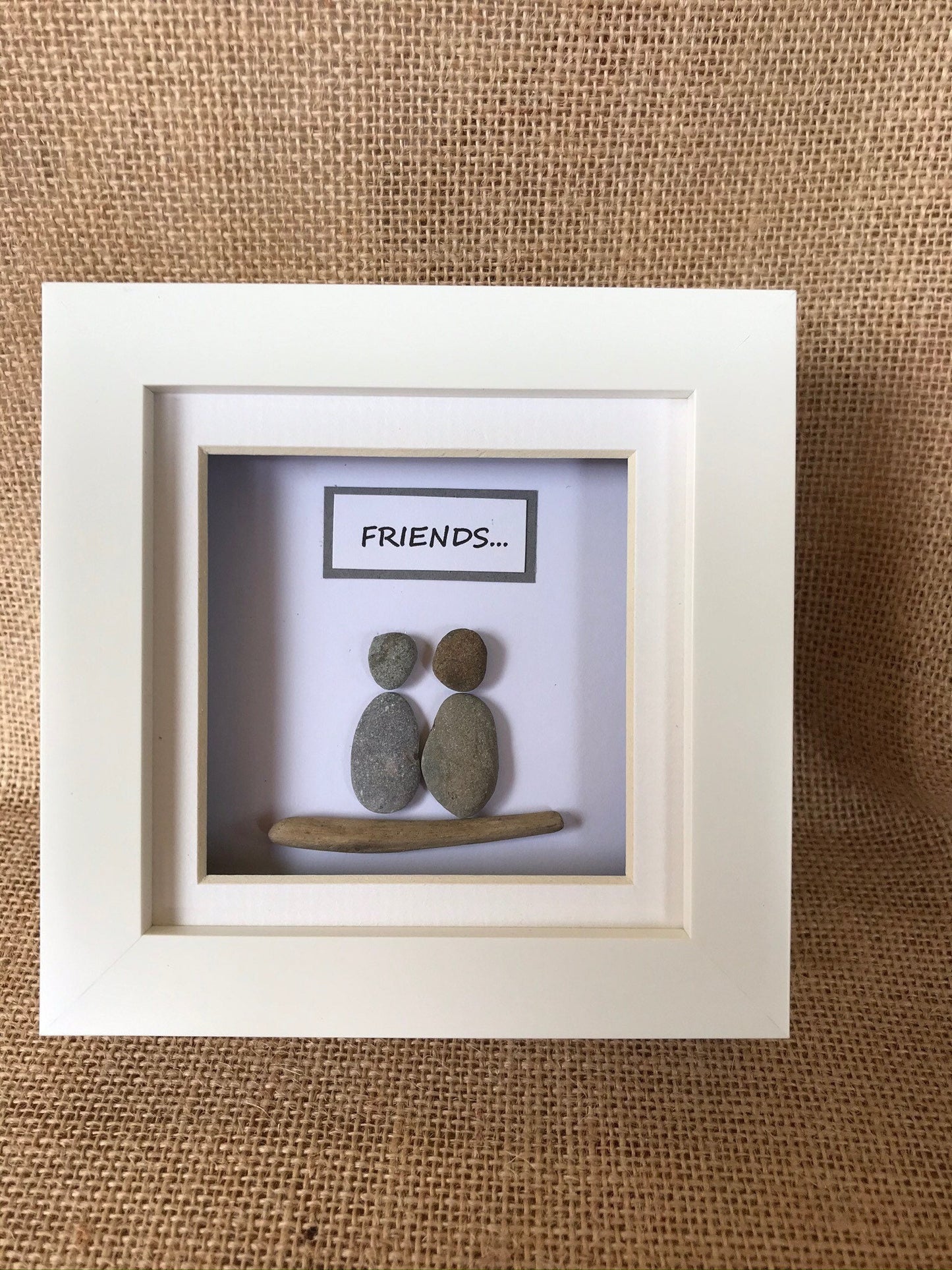 Handmade Friends Gift Pebble Art Picture