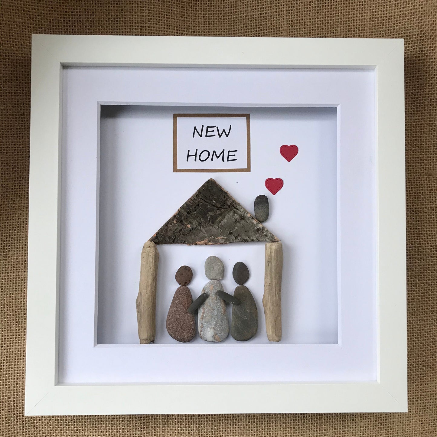 New Home Pebble Art Picture