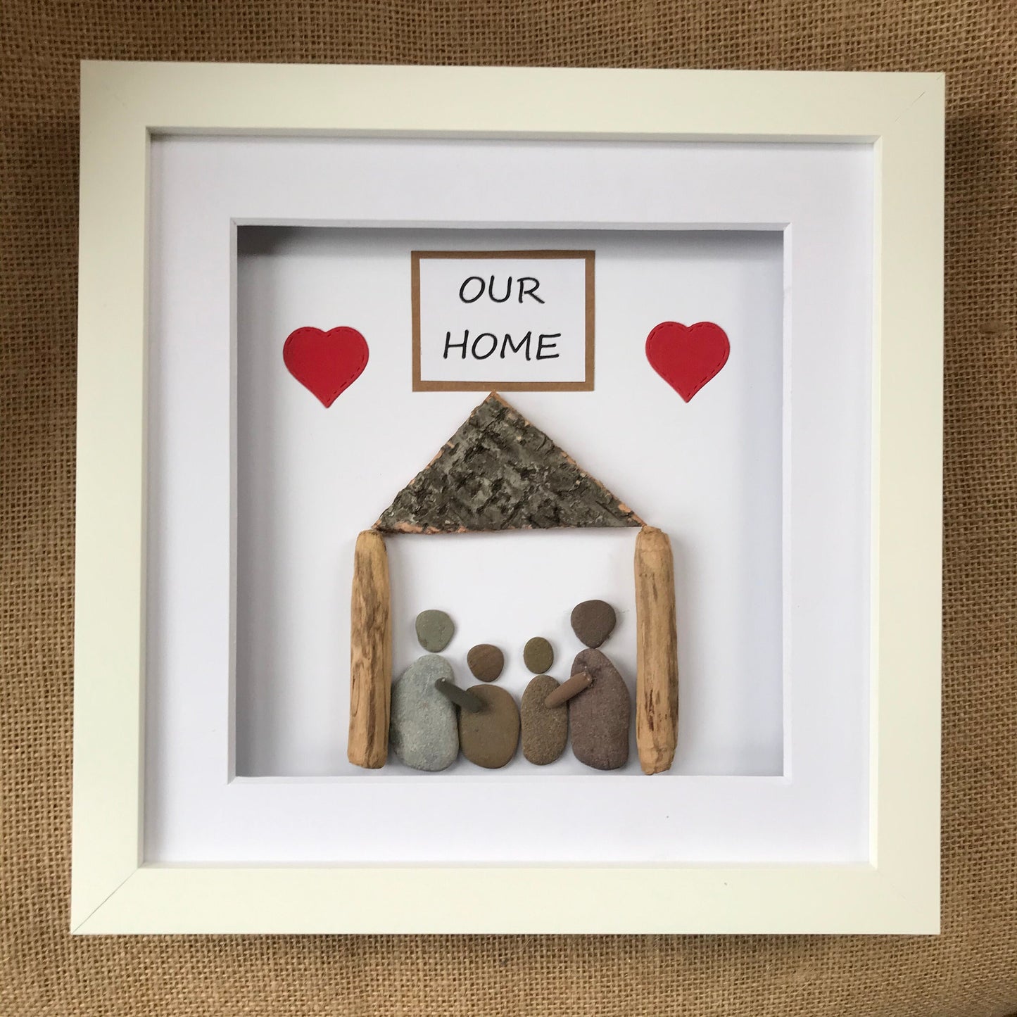 Our Home Gift Pebble Art Picture