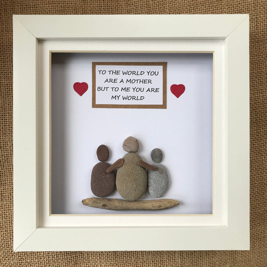 Mother's/Father's Day Gift Pebble Art Picture