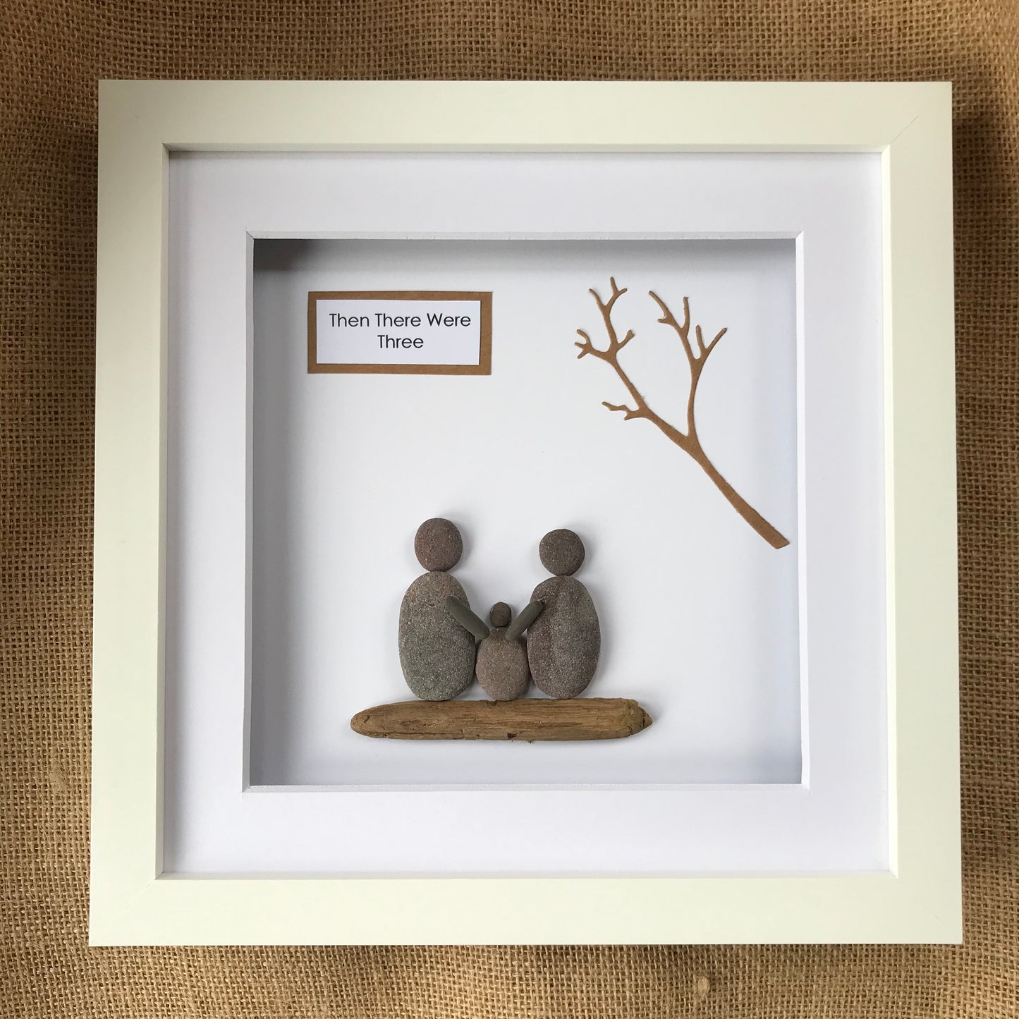 New Family Pebble Art Picture