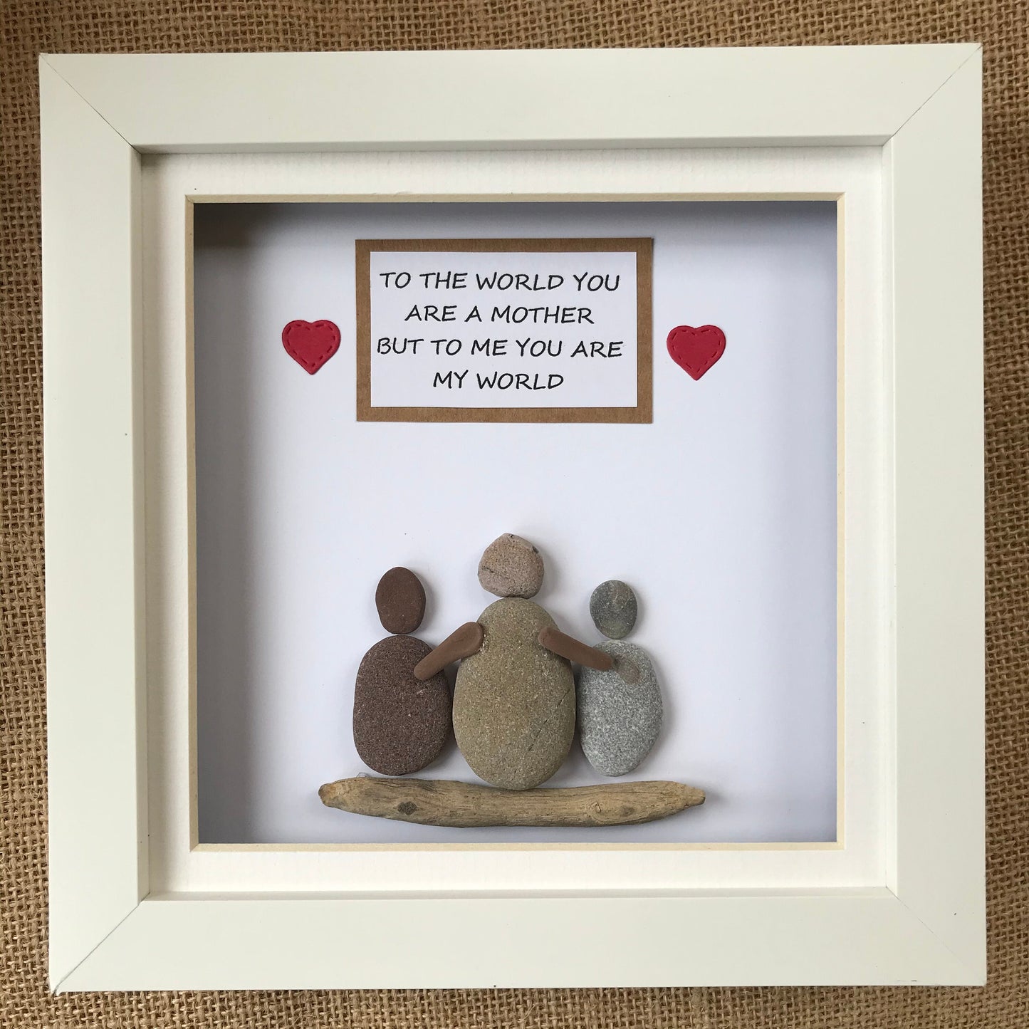 Mother's/Father's Day Gift Pebble Art Picture