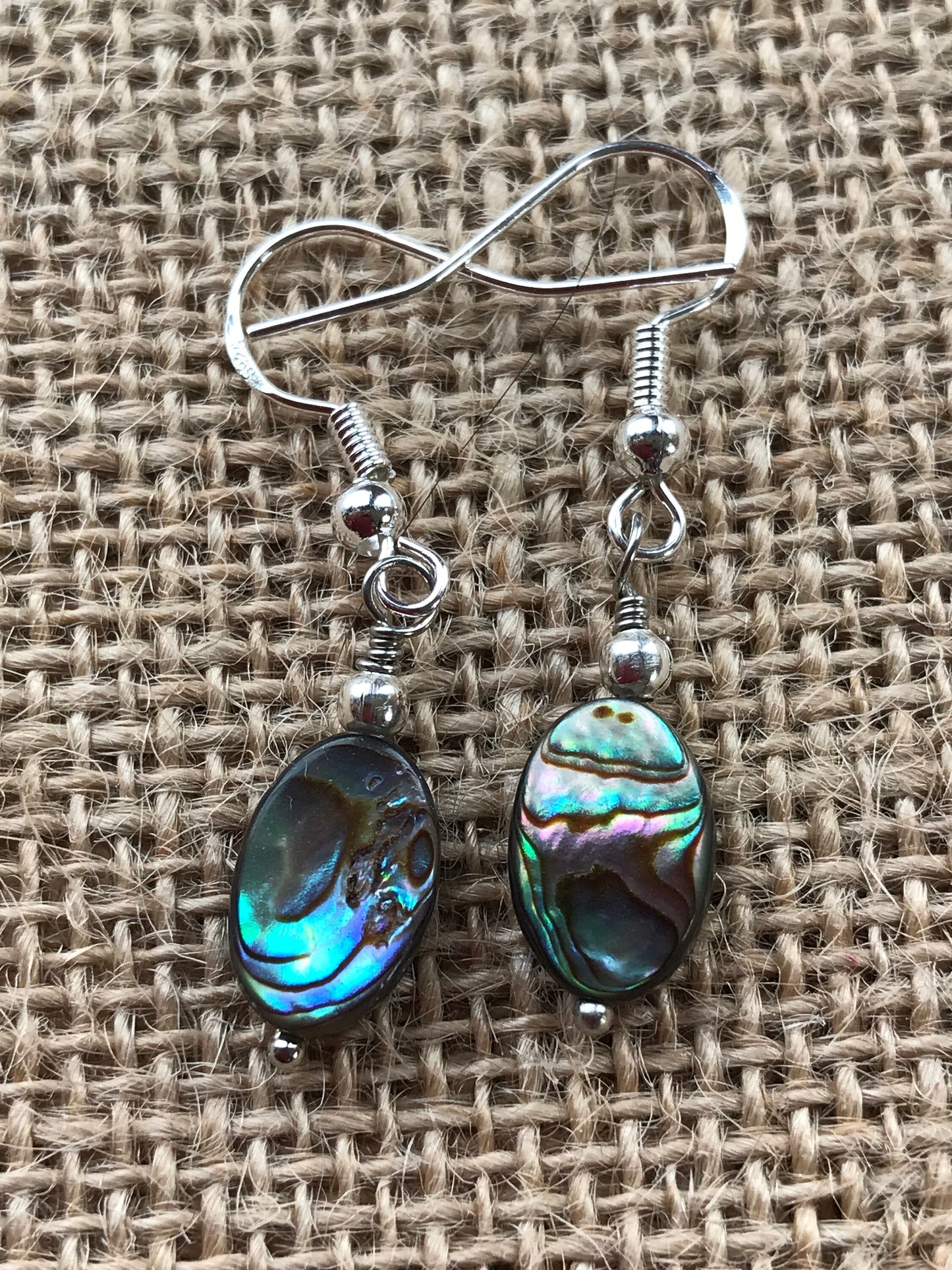 Abalone Shell sterling silver 925 Earrings