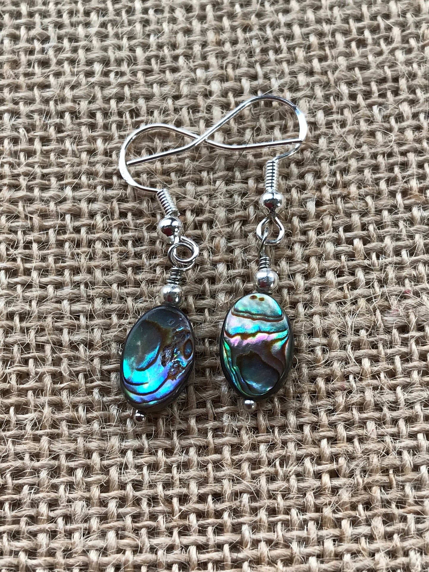 Abalone Shell sterling silver 925 Earrings