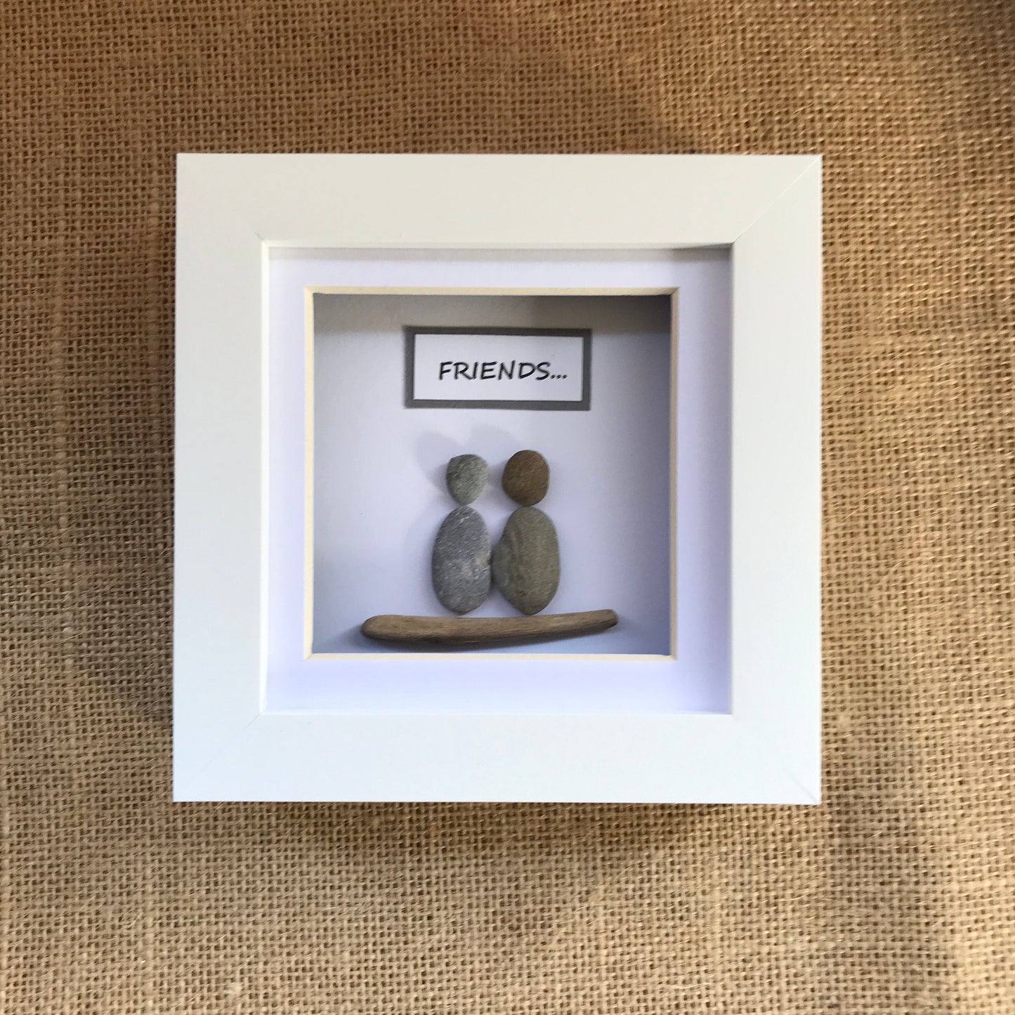 Handmade Friends Gift Pebble Art Picture