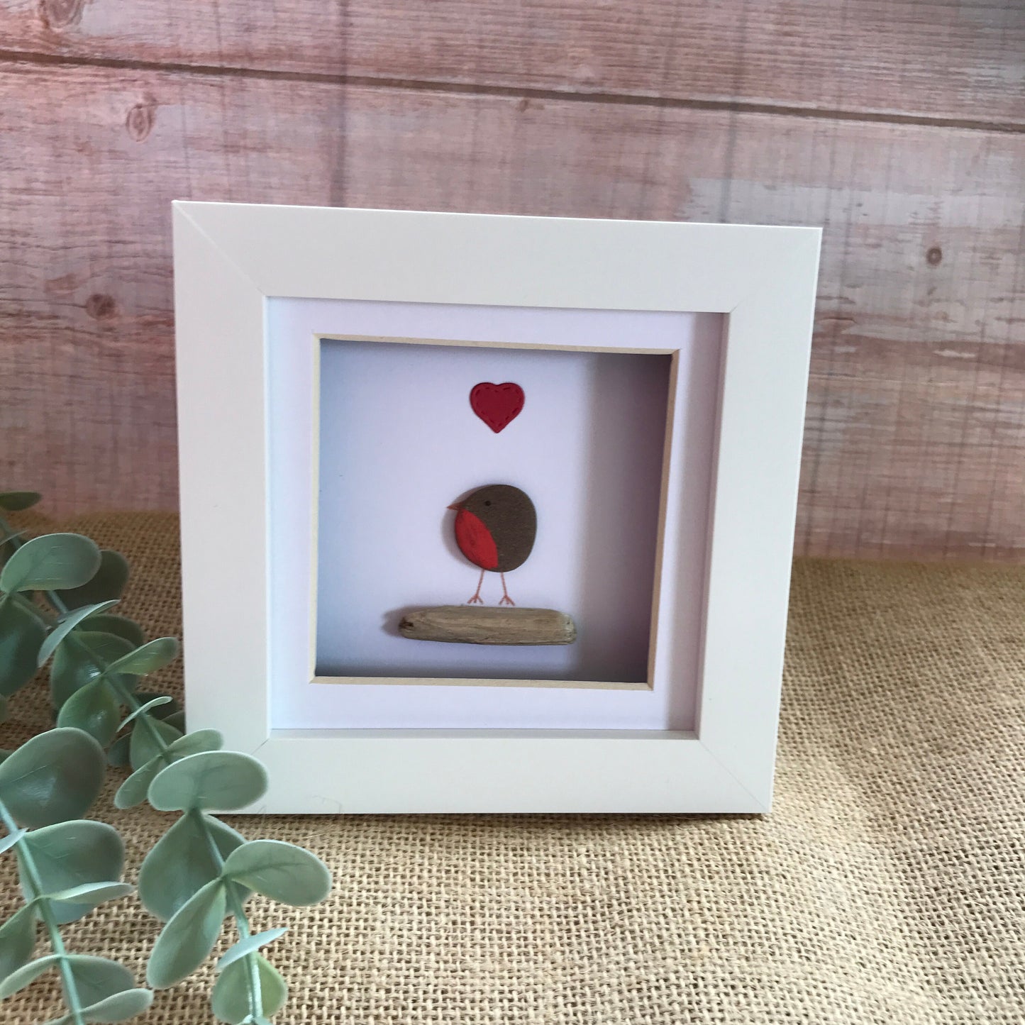 Robin Pebble Art Picture