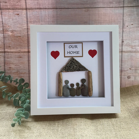 Our Home Gift Pebble Art Picture