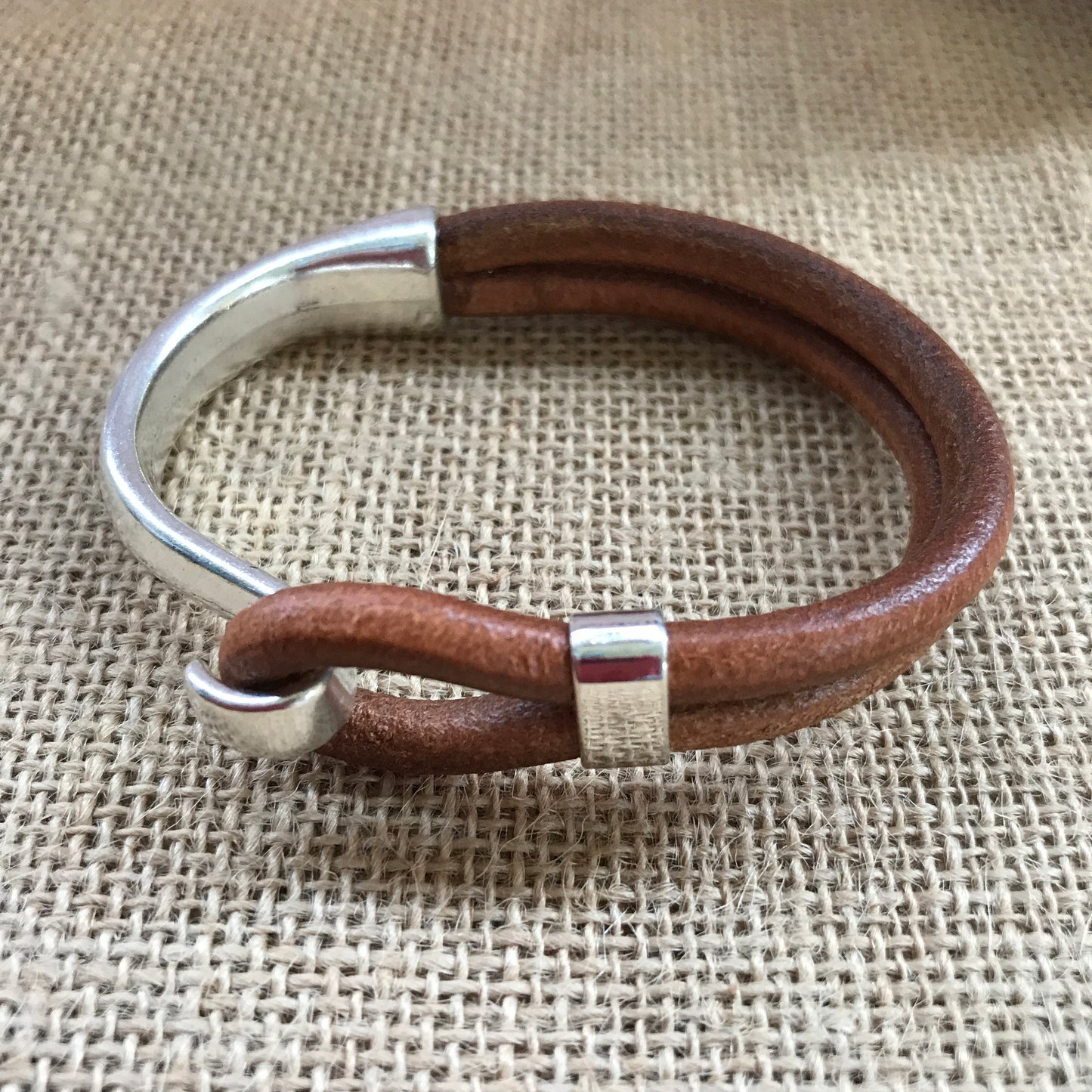 Cognac Spanish Leather Bracelet