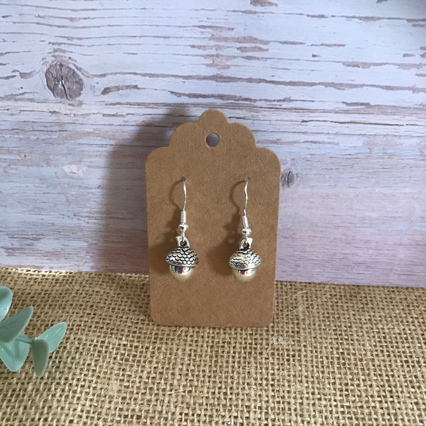 Silver Acorn Earrings