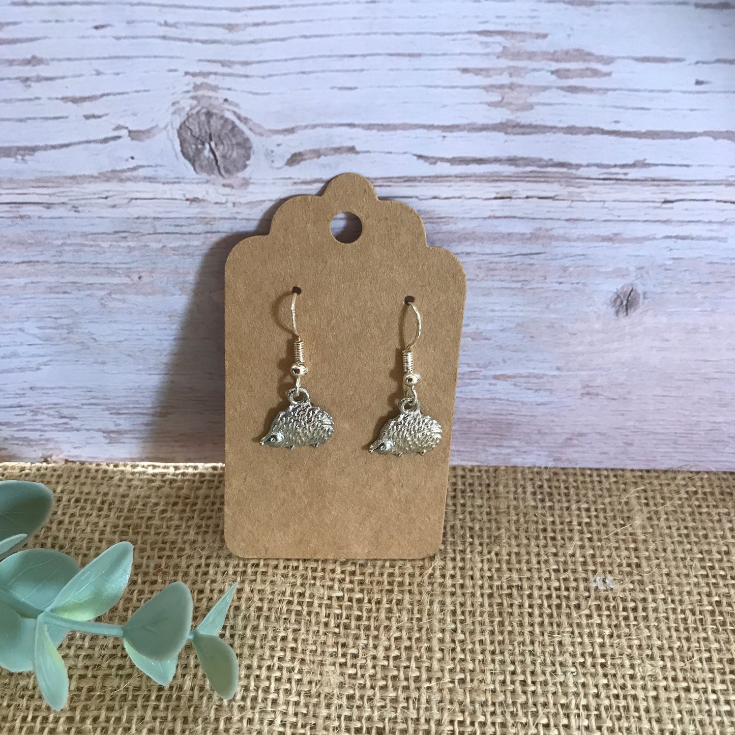 Silver Hedgehog Earrings