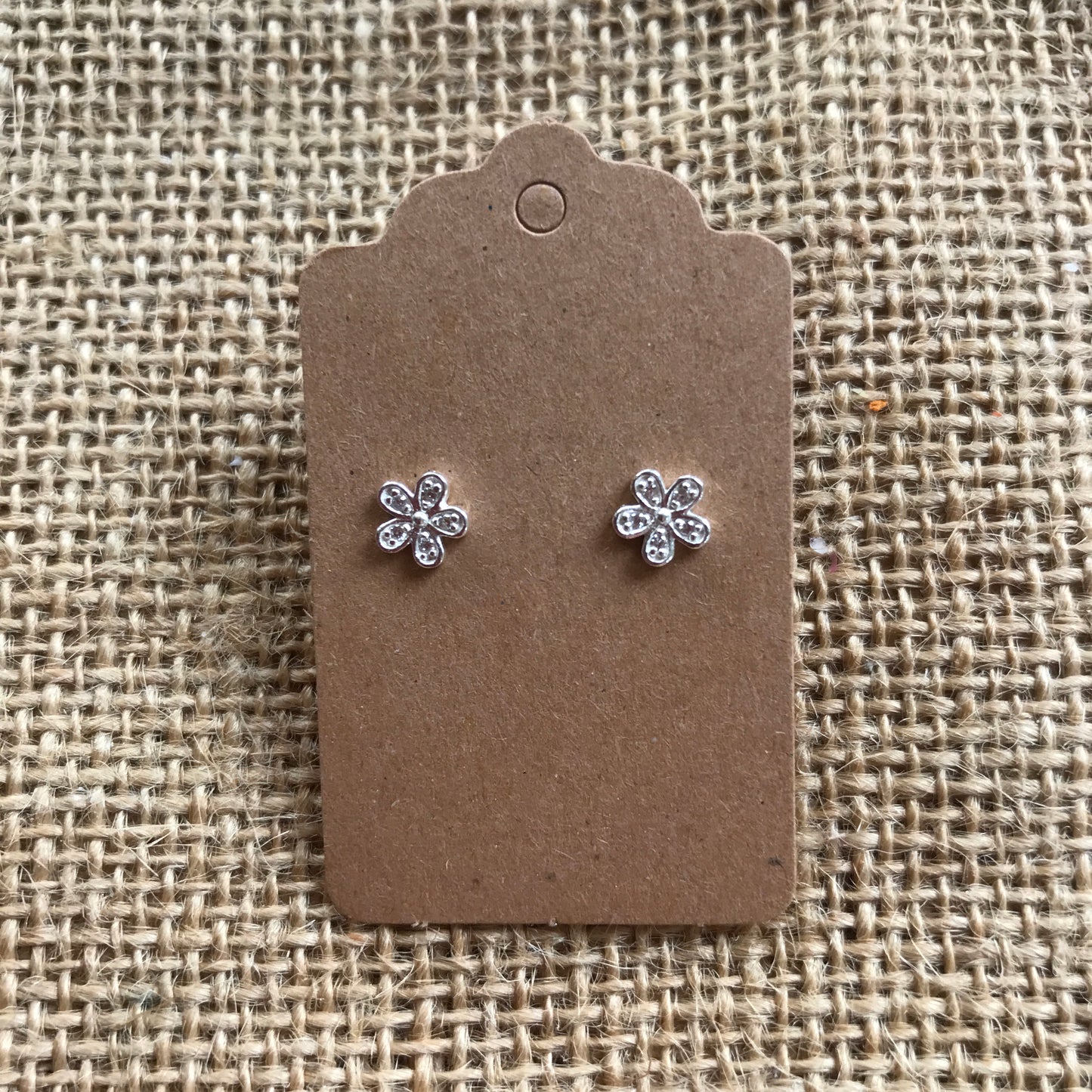 Flower Sterling 925 Silver Earring Studs