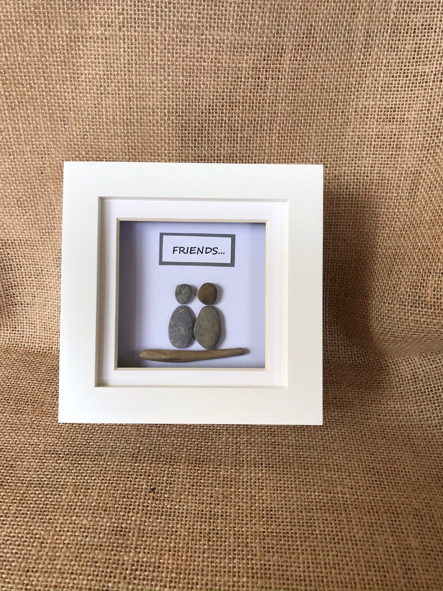 Handmade Friends Gift Pebble Art Picture