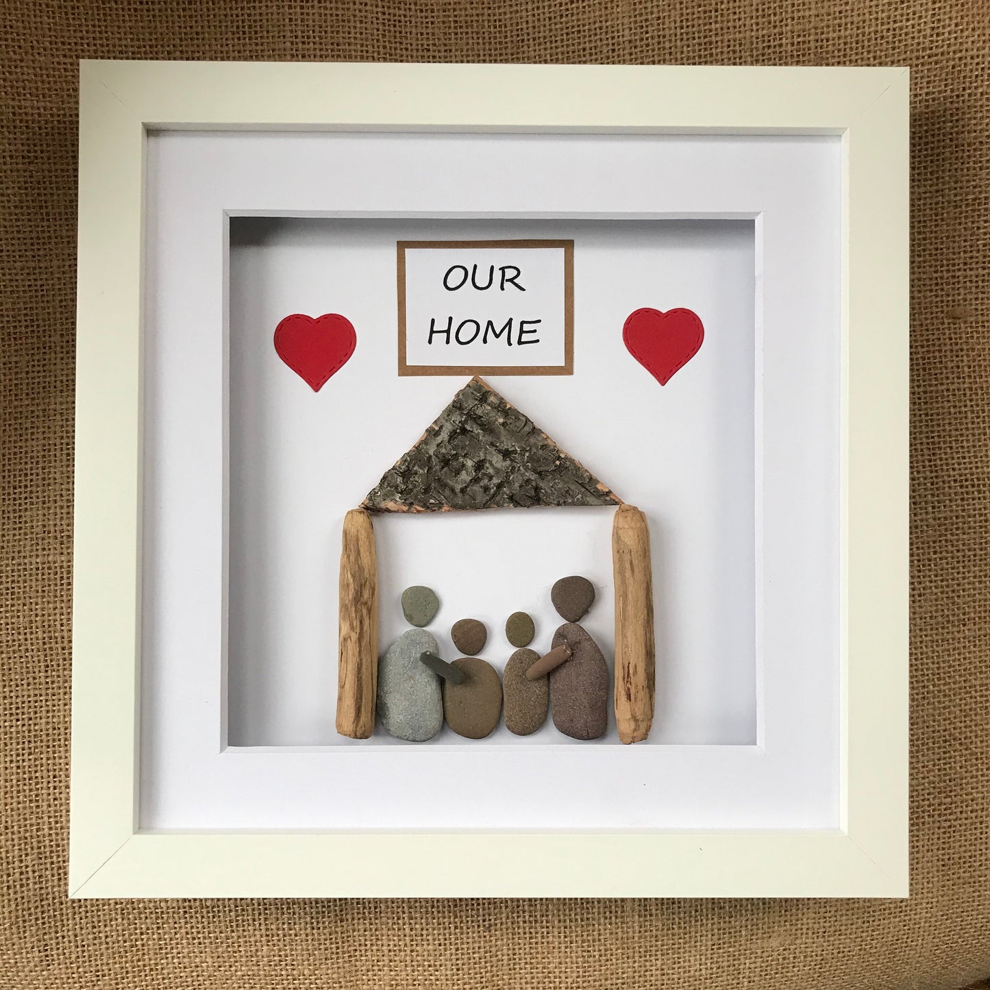 Our Home Gift Pebble Art Picture