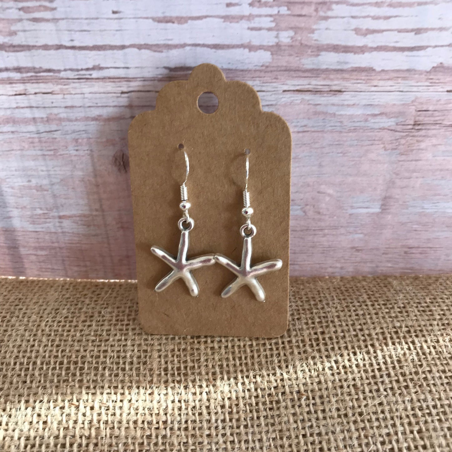 Silver Starfish Earrings