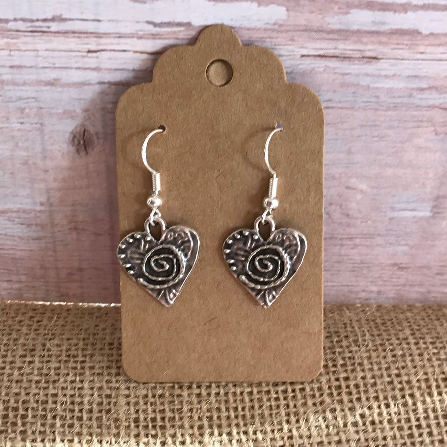 Silver Heart Earrings