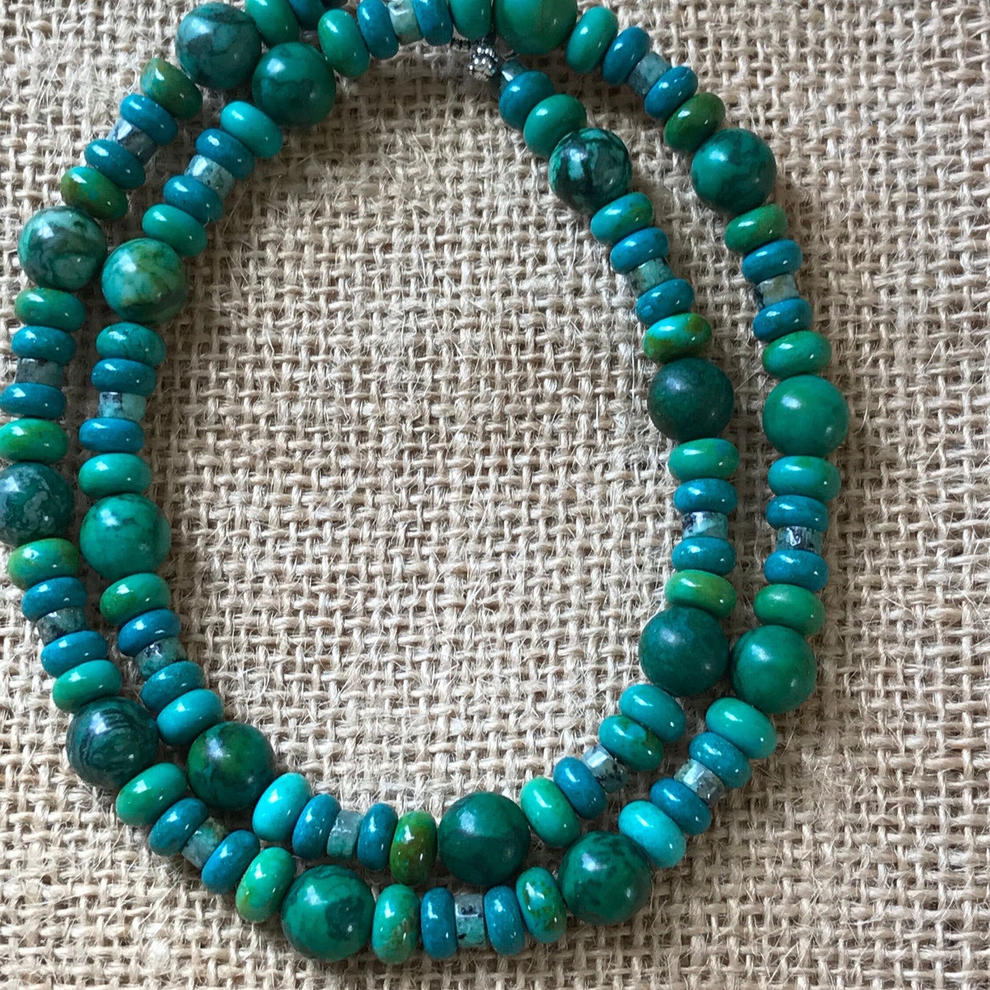 Womens Turquoise and Jasper Necklace