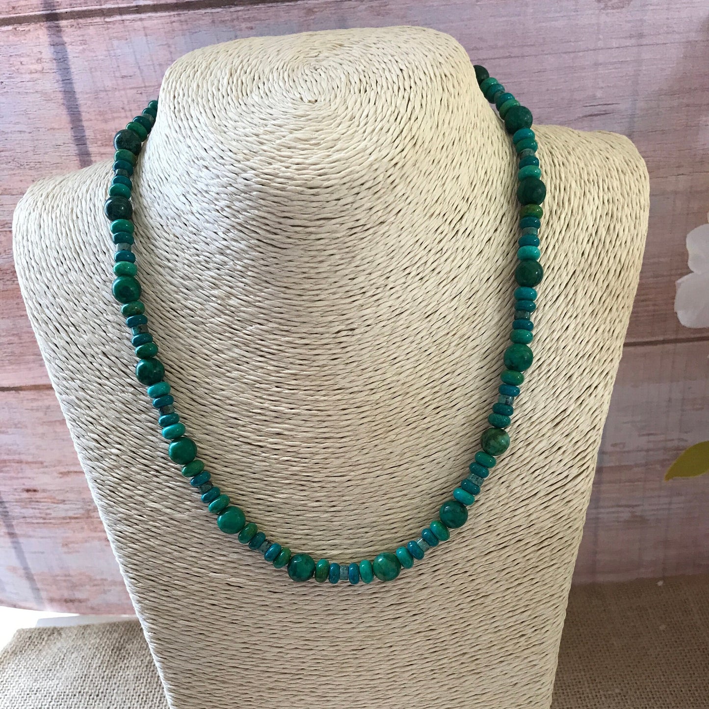 Womens Turquoise and Jasper Necklace