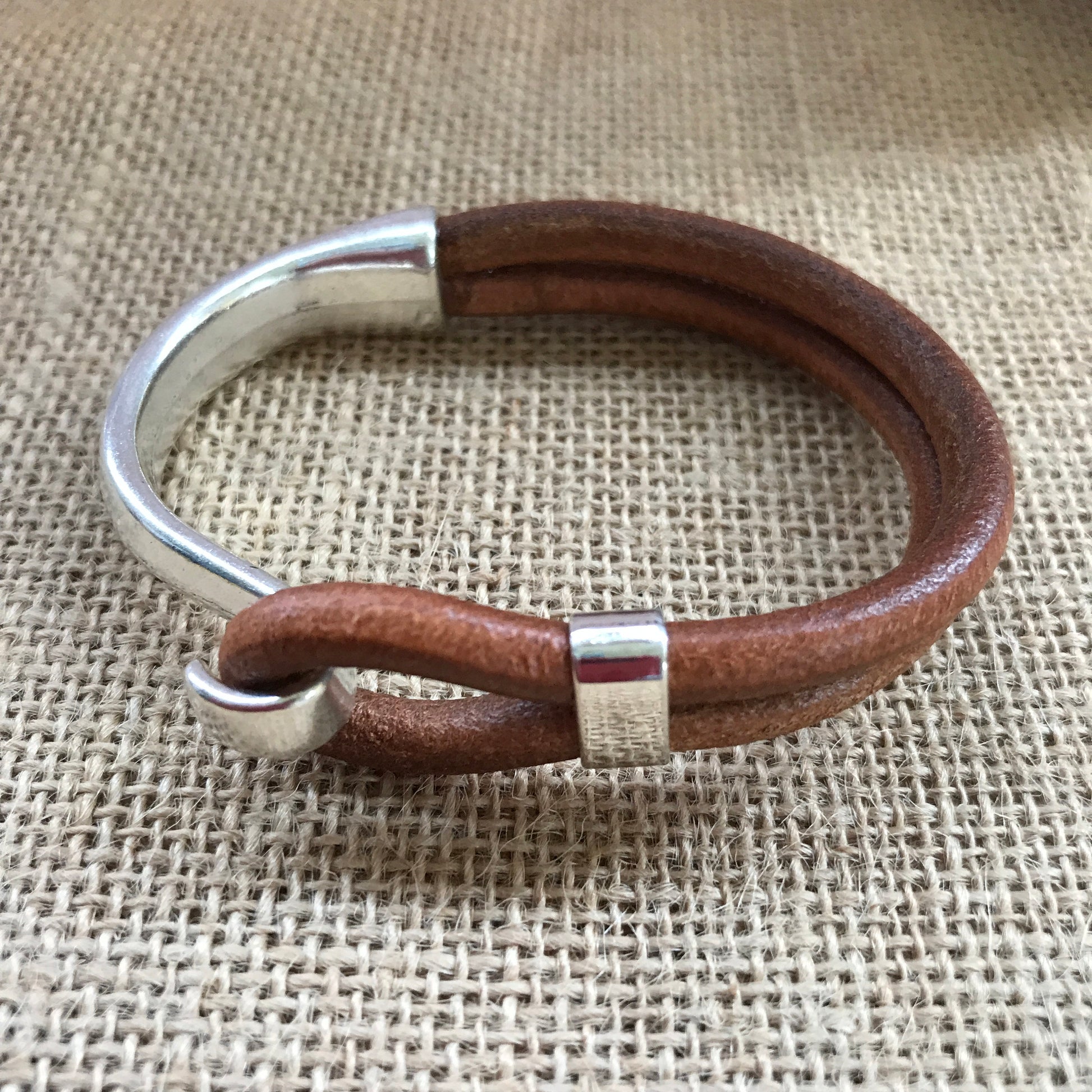 Cognac Spanish Leather Bracelet